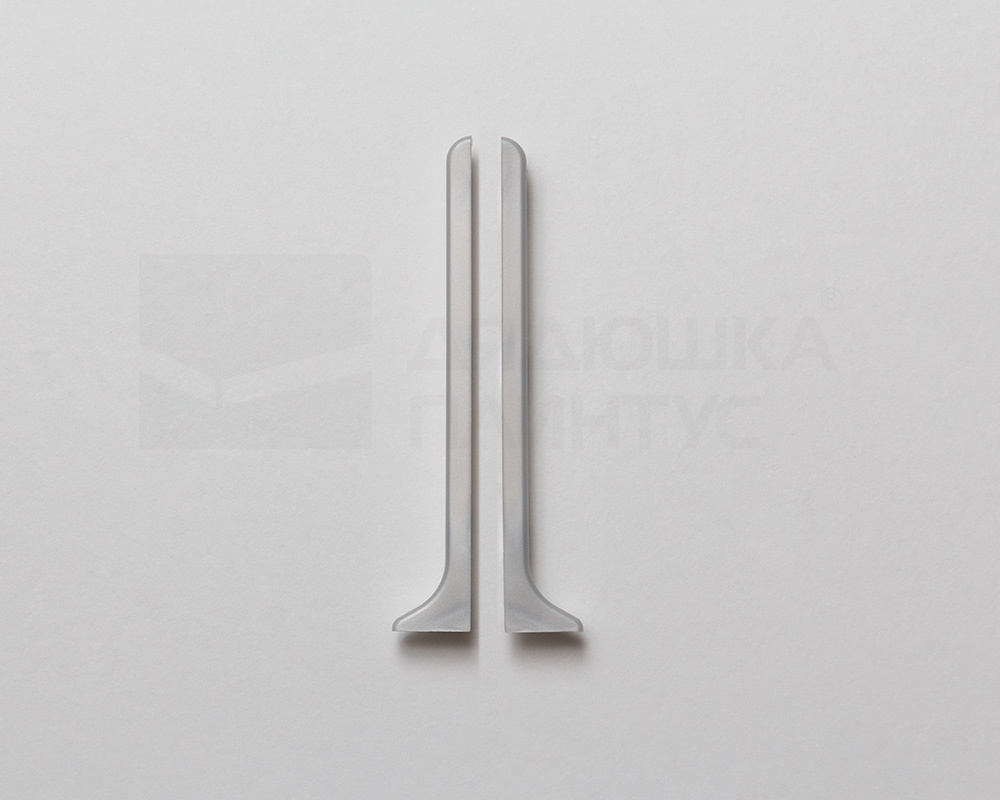 Заглушка для алюминиевого плинтуса Лука КПл 100-4.01л 100 мм серебро
